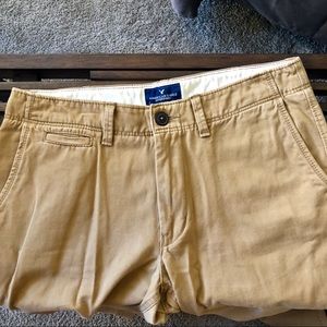 AEO Relaxed Straight Khaki Pants